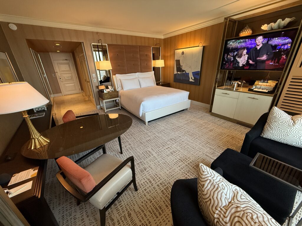 A wide angle shot of a room at Wynn.