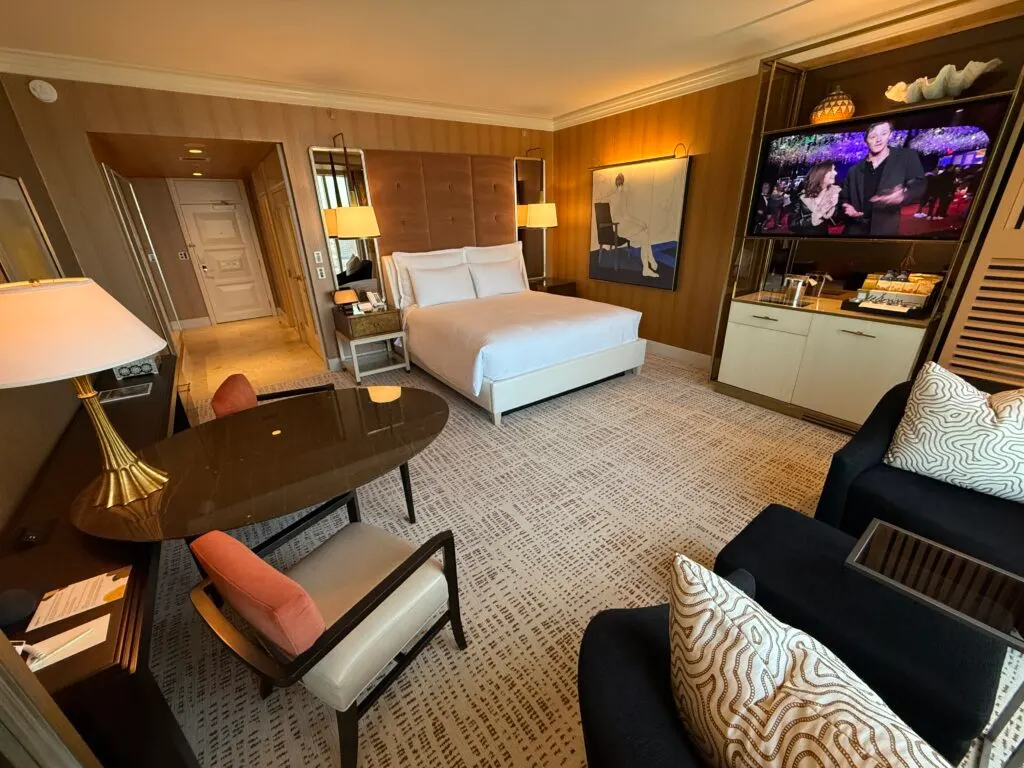 A wide angle shot of a room at Wynn.