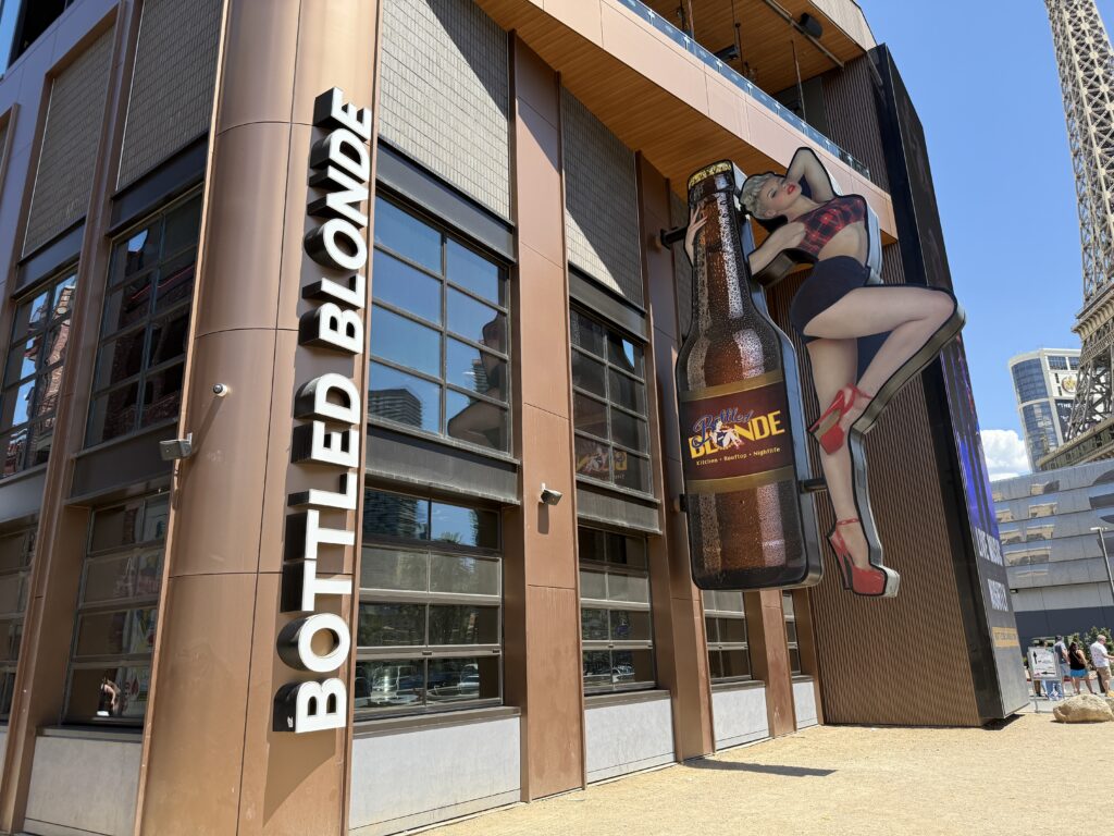 Exterior of Bottled Blonde at Horseshoe. 