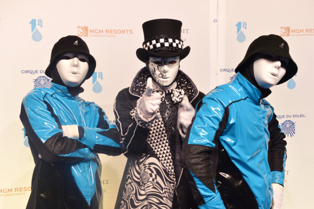 Jabbawockeez performers posing for photo