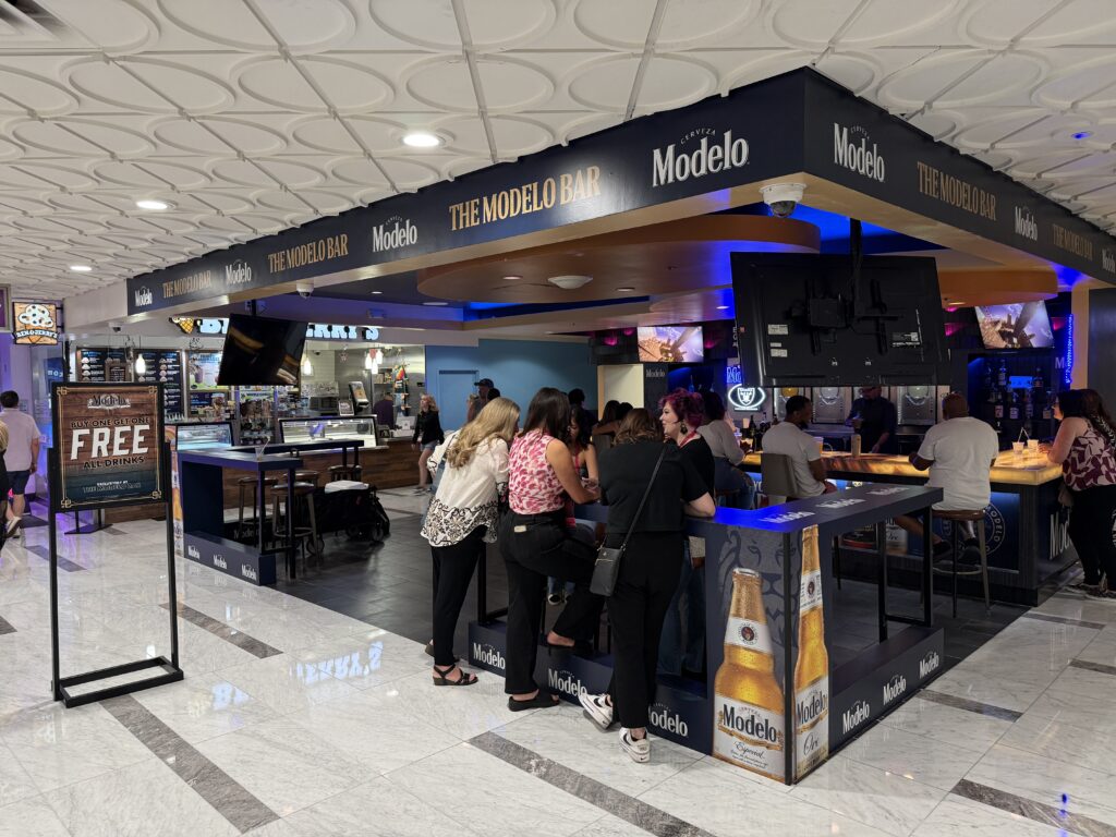 Exterior of the bar.