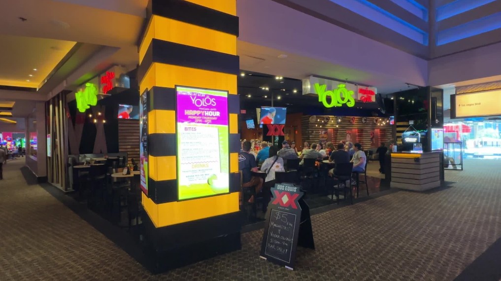 Yolos, as viewed from the casino floor.