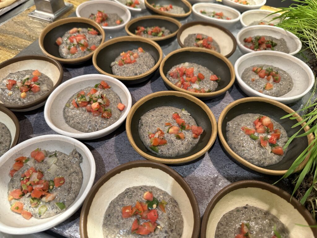 Individually bowled acai bowls. 