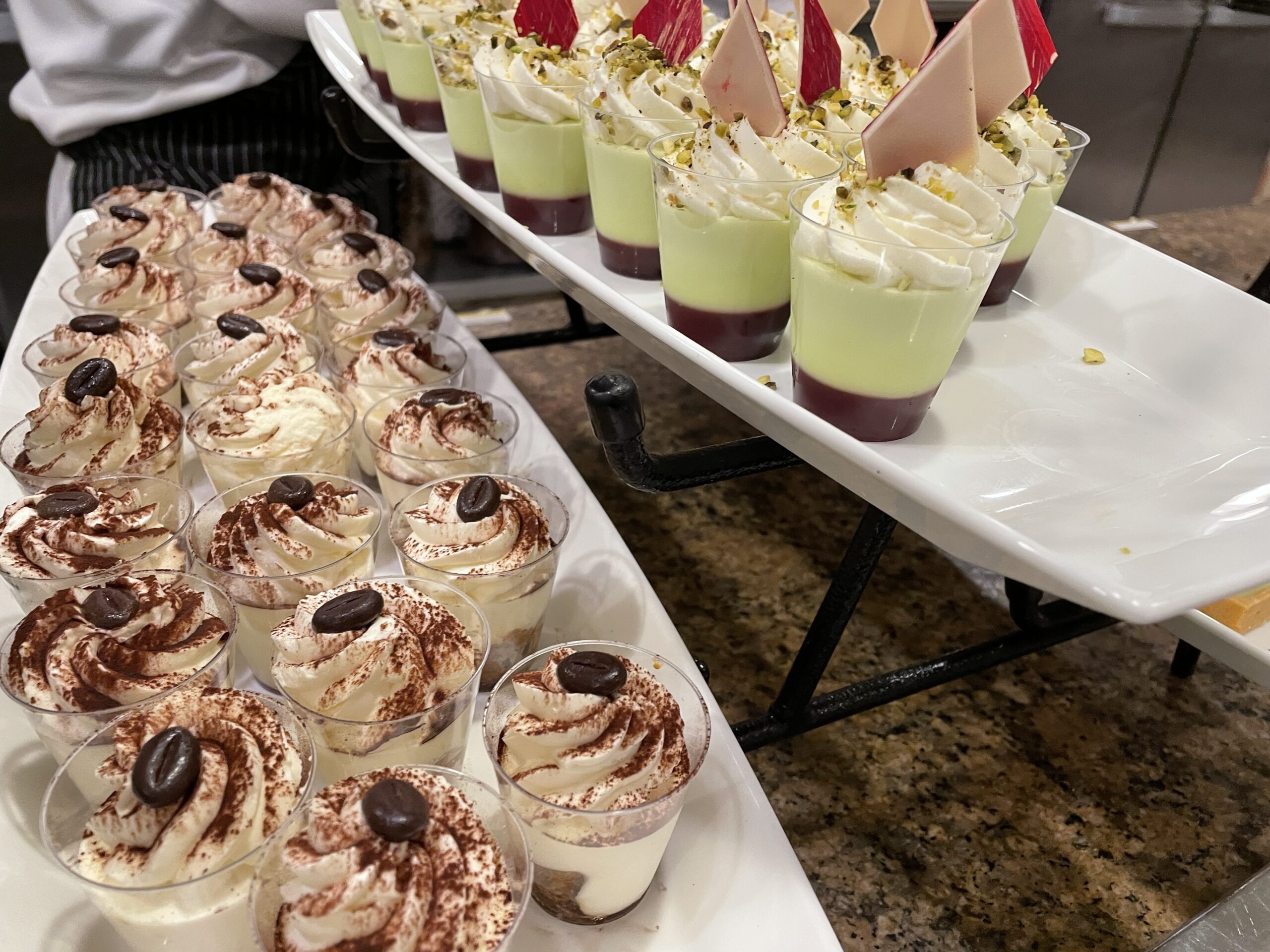 Key Lime desserts on a tray