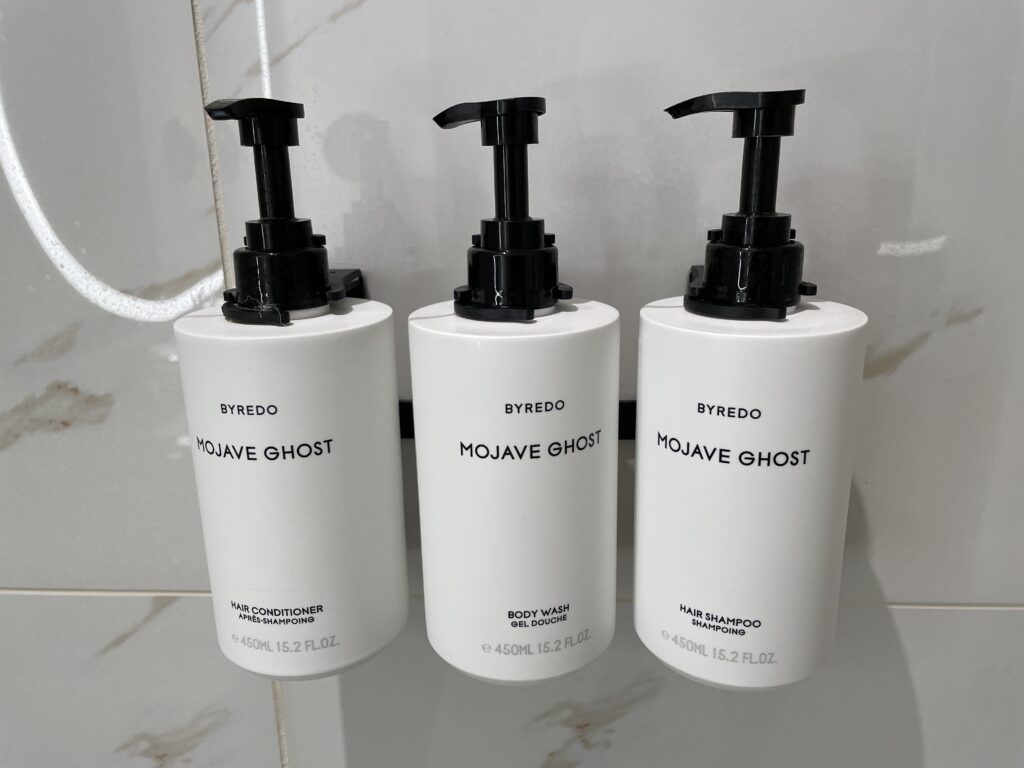 Conrad Bath Products available in the shower