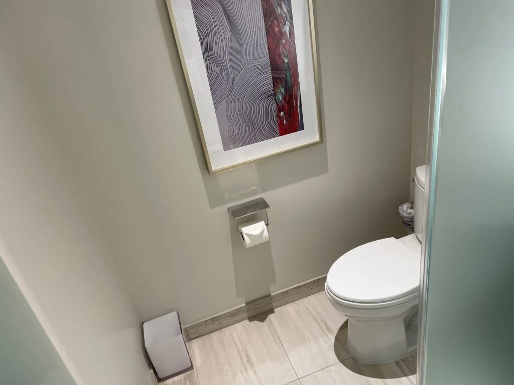 Toilet in the Conrad room at Resorts World