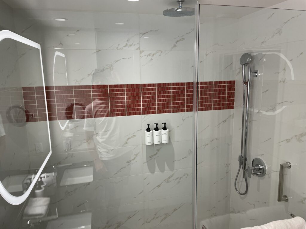 Full Shower in a conrad room Bathroom