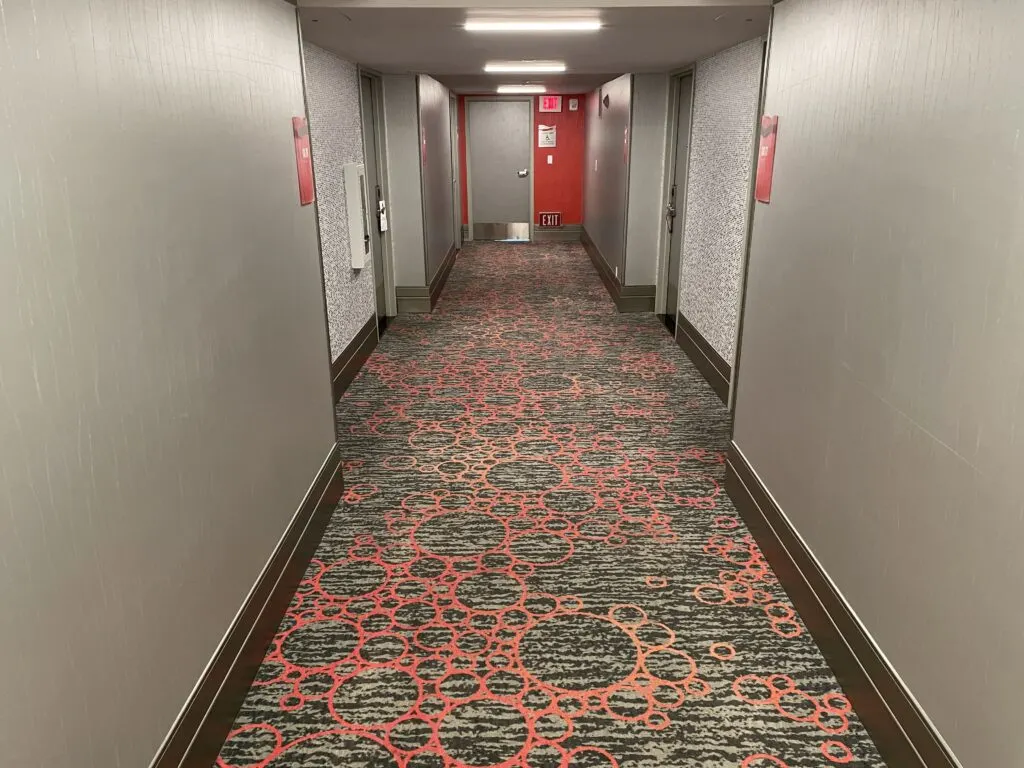 Hotel hallway at Flamingo Las Vegas