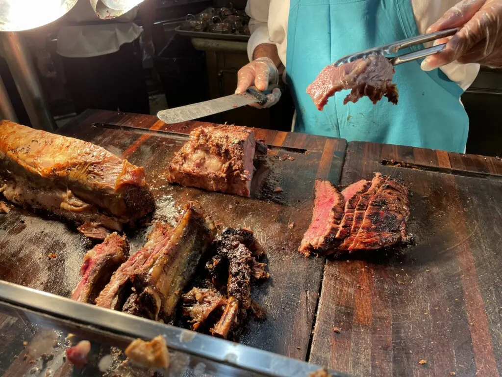 Man serving Prime Rib