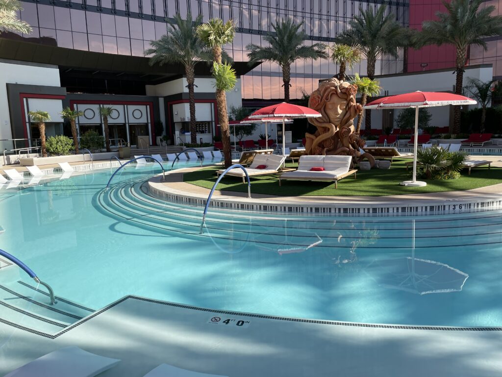 Sculpture in the Resorts World Pool Complex