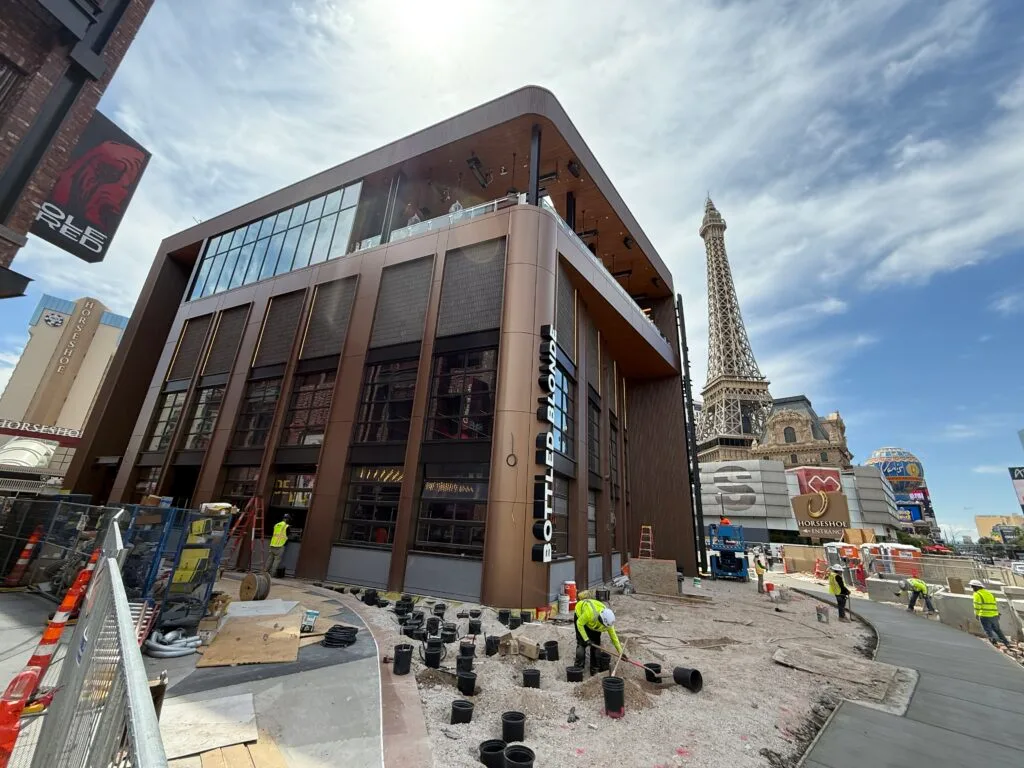 Exterior of Bottled Blonde while finishing construction touches were completed prior to opening. 