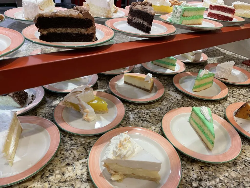 cake slices on plates