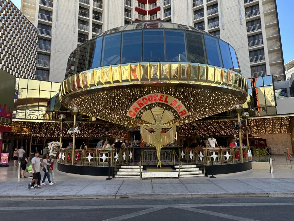 Exterior of Plaza's new carousel bar. 