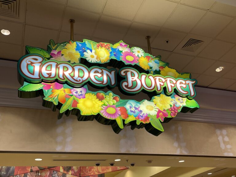 Garden Buffet Sign at South Point