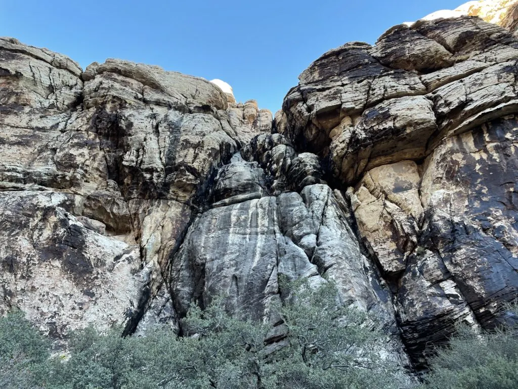 Rockface in the canyon