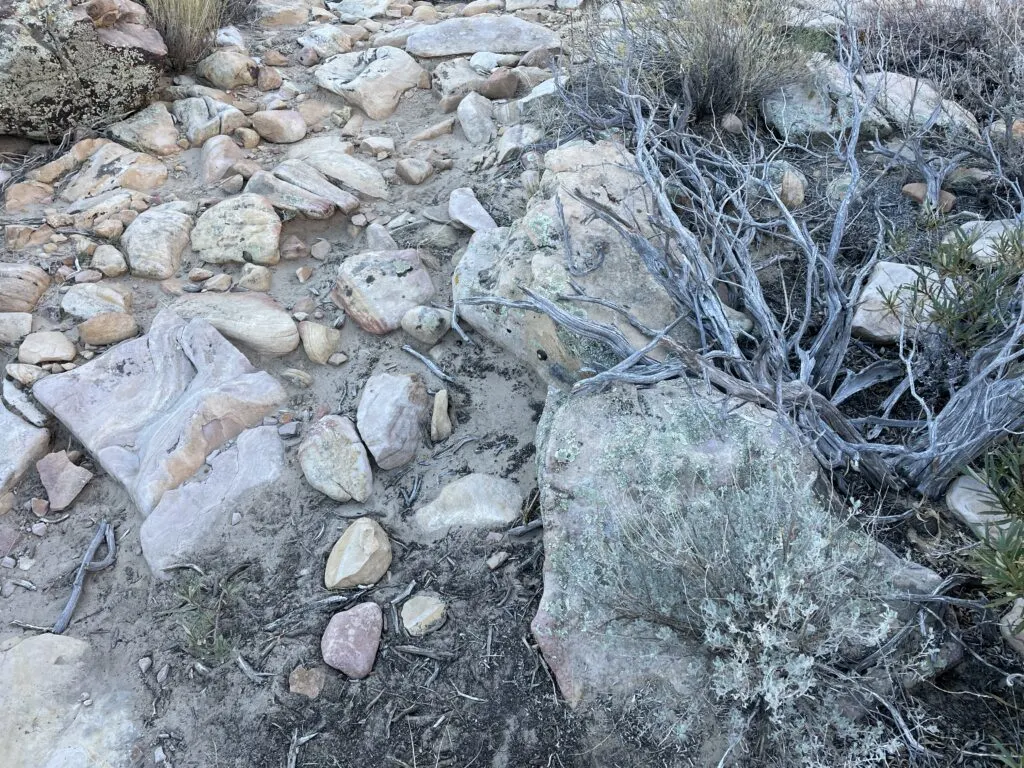 rocks on the ground