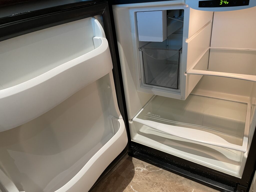 Empty fridge available for guest use