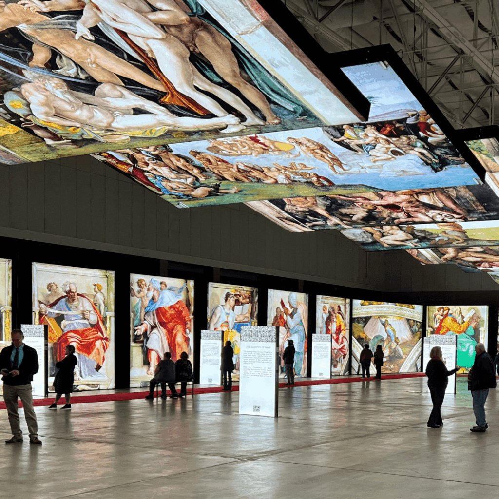 A Michelangelo Exhibit in another city, used as an example.