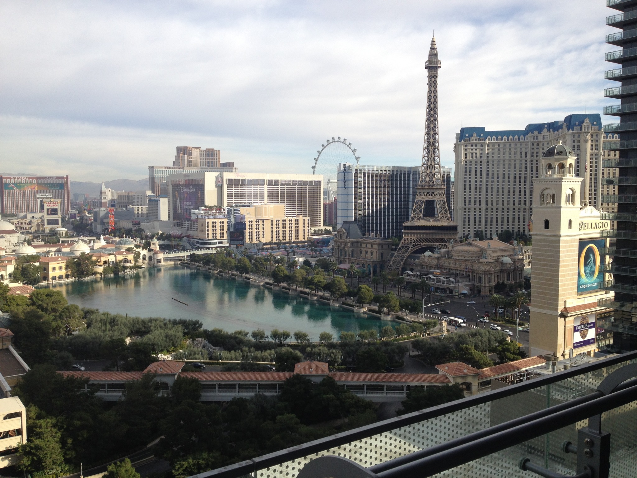 My view from the Cosmopolitan of the Fountains in 2014.
