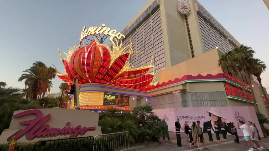 Exterior of Flamingo Las Vegas. 