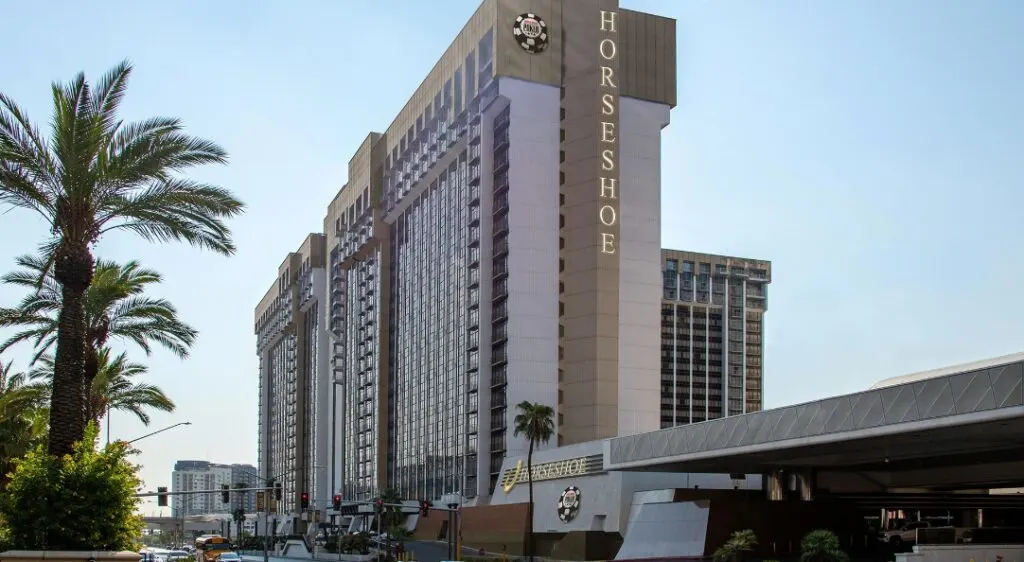 Exterior rendering of Horseshoe Las Vegas' hotel tower.