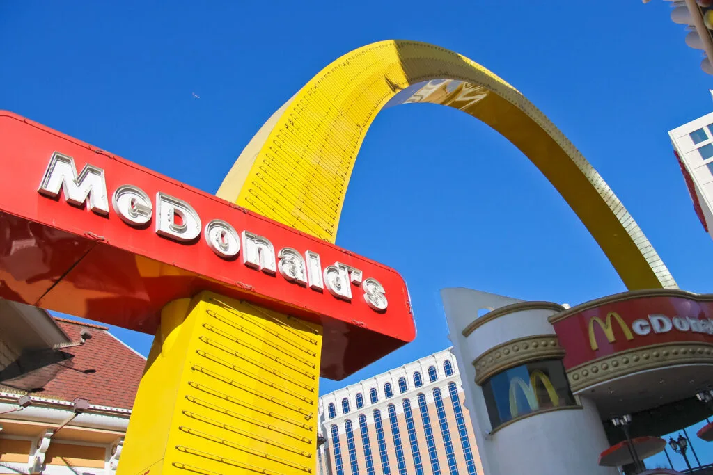 McDonalds arch at Casino Royale