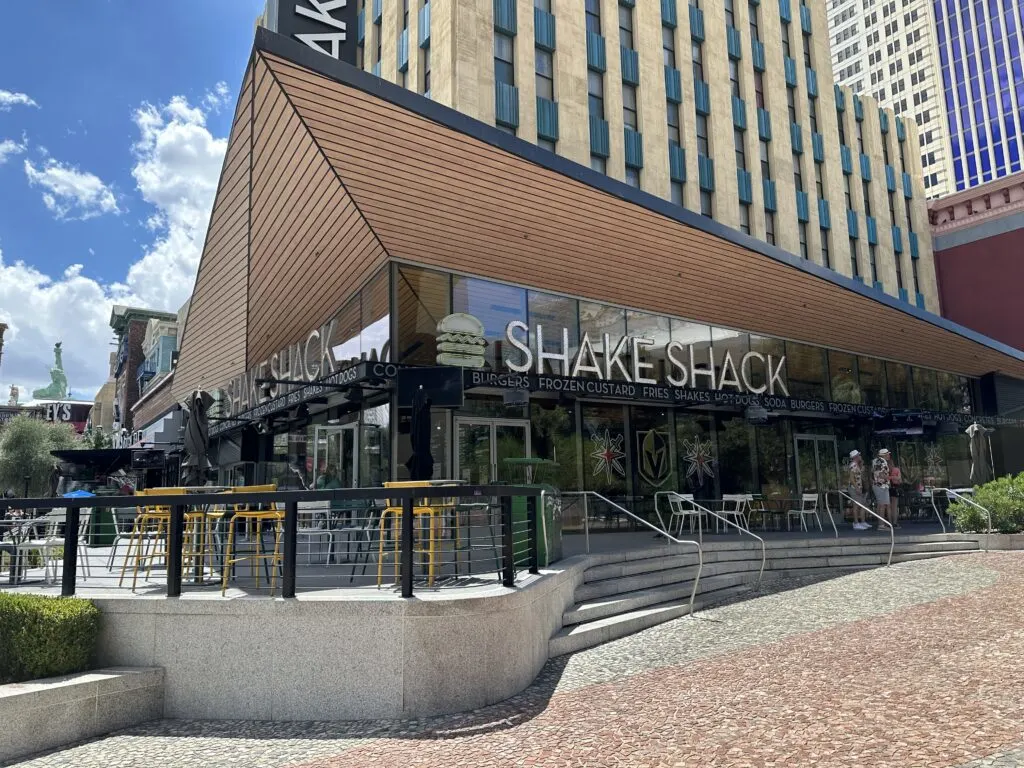 Exterior of Shake Shack at NYNY Las Vegas.