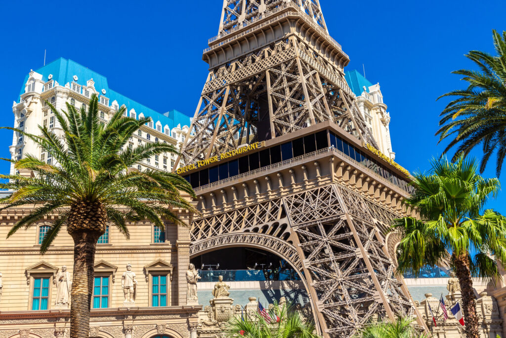 Eiffel Tower REstaurant exterior within the repica Eiffel Tower