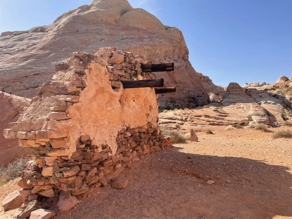 Ruins of a building from the movie set of "The Professionals"