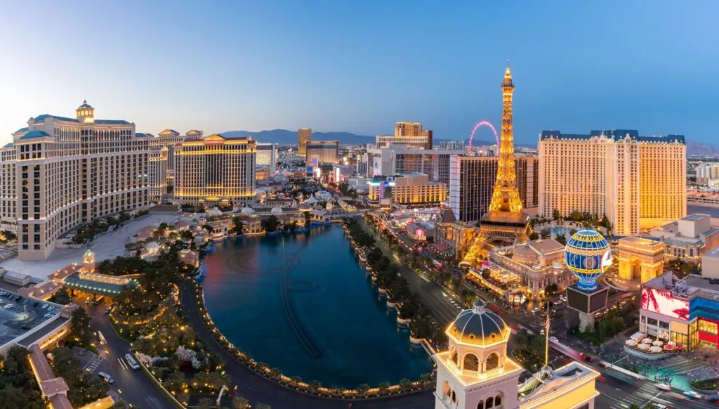 Las Vegas Strip photographed from above