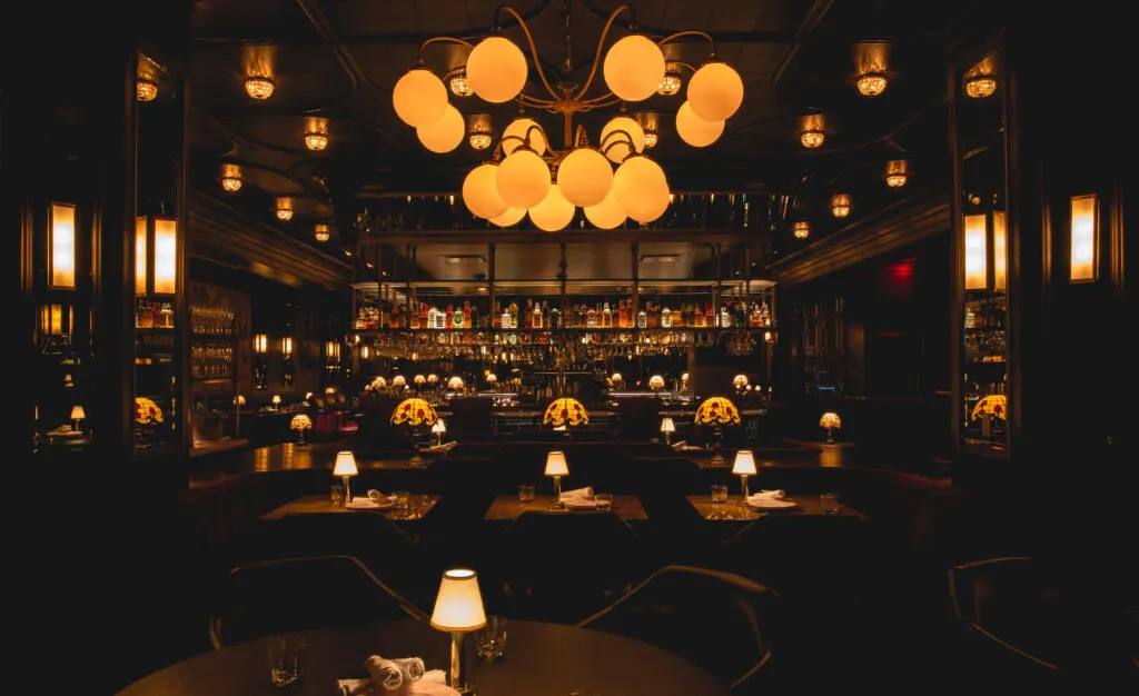 Interior seating at Bavette's
