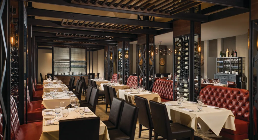 Dining room at Old Homestead steakhouse