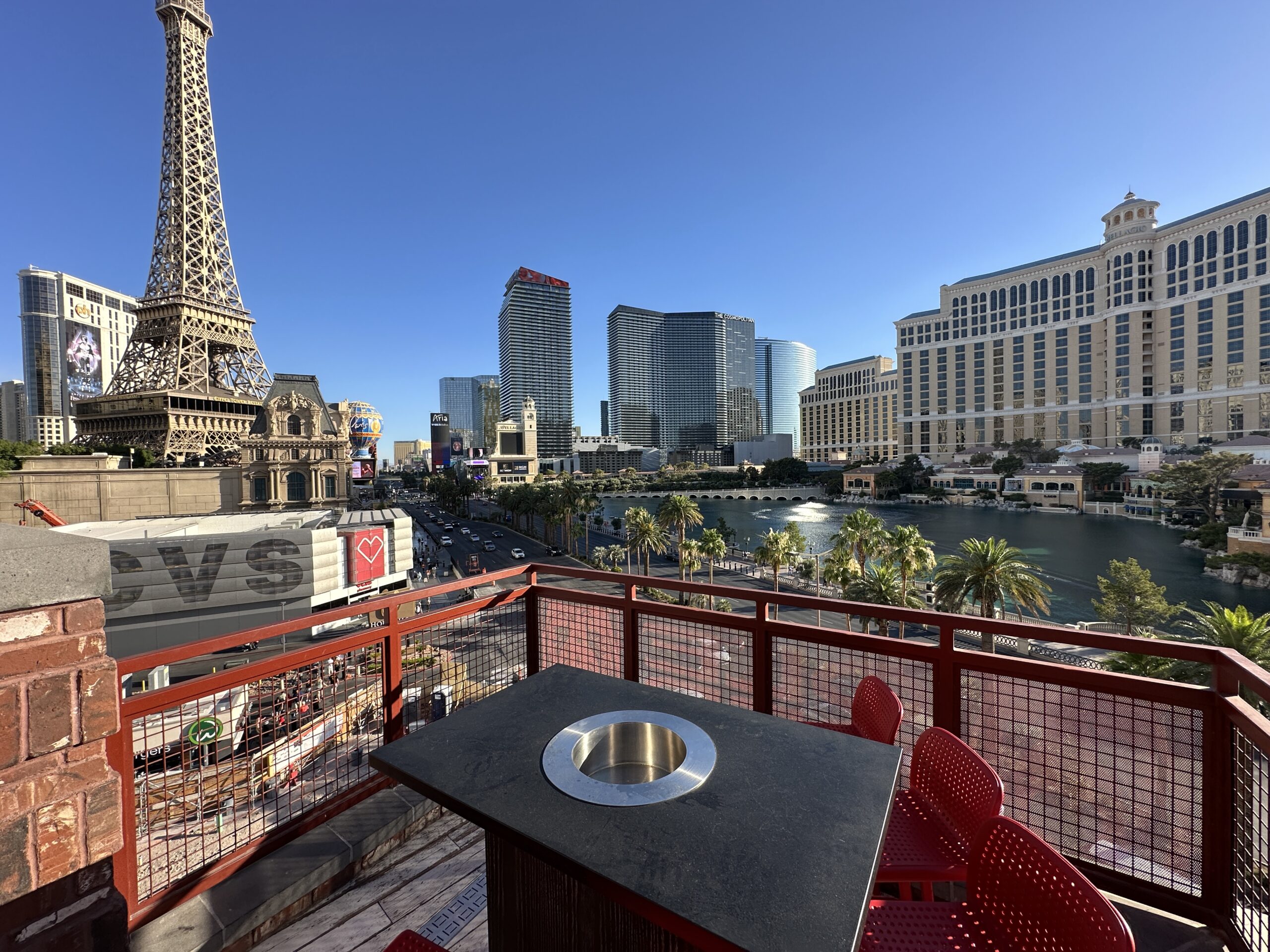 The view of the Strip from Ole Red's rooftop.