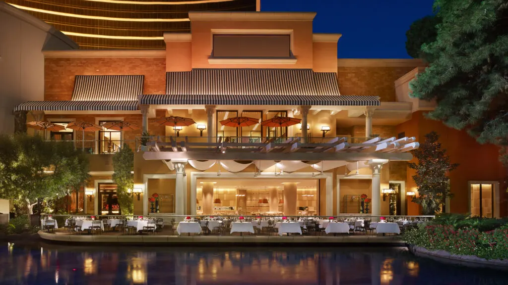 Exterior patio seating at SW Steakhouse