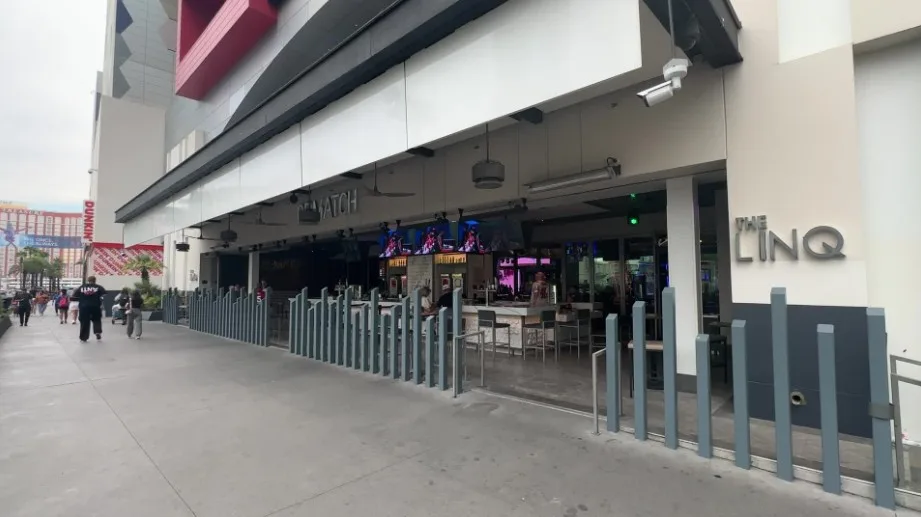 Outdoor seating area at ReMatch. 