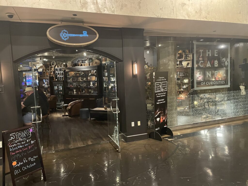 Exterior of The Cabinet of Curiosities Cocktail lounge