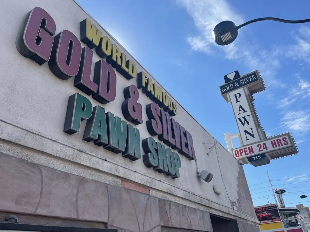 Exterior of the Gold & Silver Pawn Shop