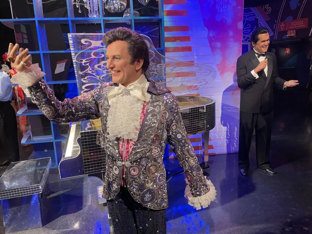 Liberace wax figurine