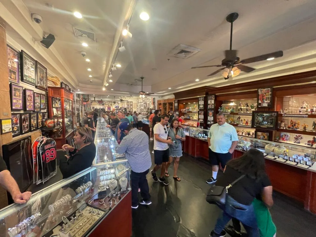 Pawn Shop, packed with people