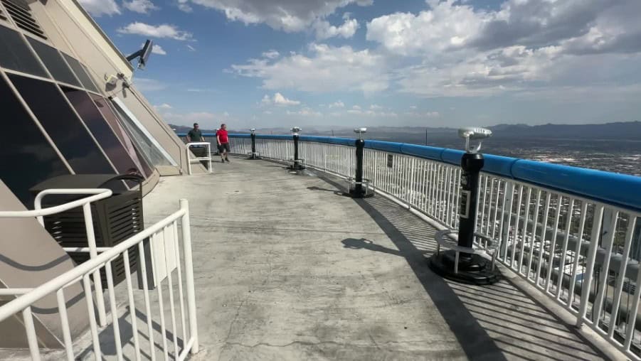The outdoor observation deck at STRAT.