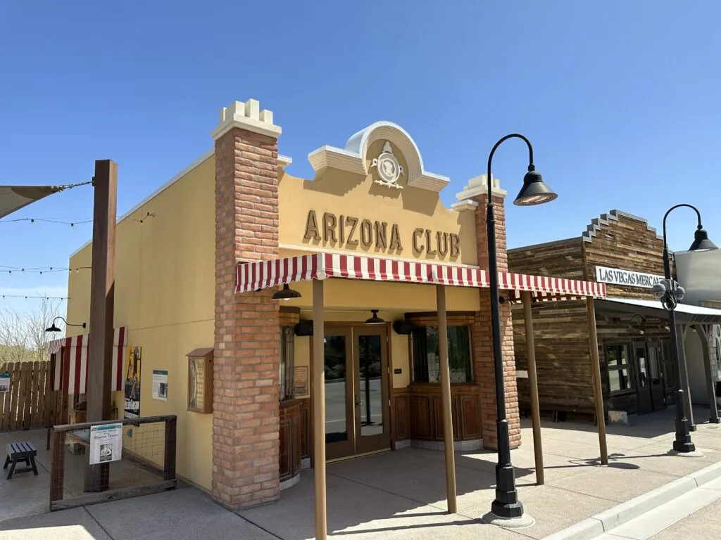 Exterior of the Arizona Club Saloon. 