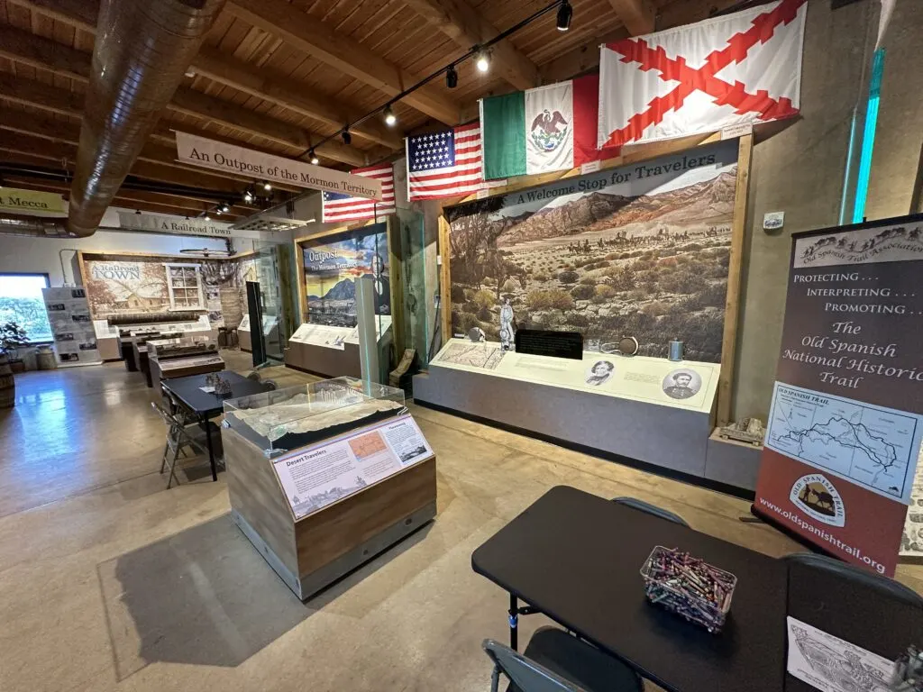 Museum Displays inside the Old Mormon Fort.