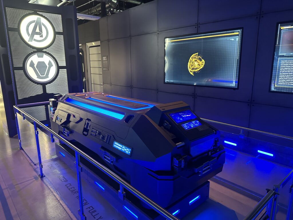 REgeneration chamber theatrically on display. 