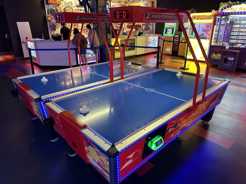 2 air hockey tables. 