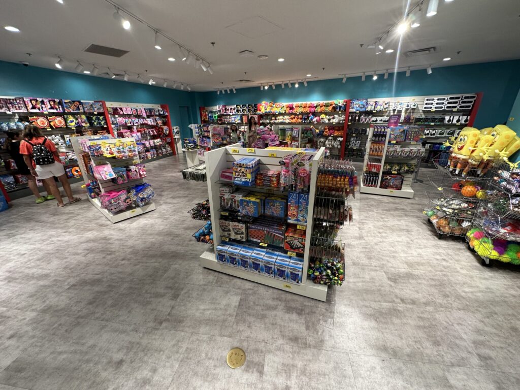 Prize room at Circus Circus which is merchandised much like a retail store would be.