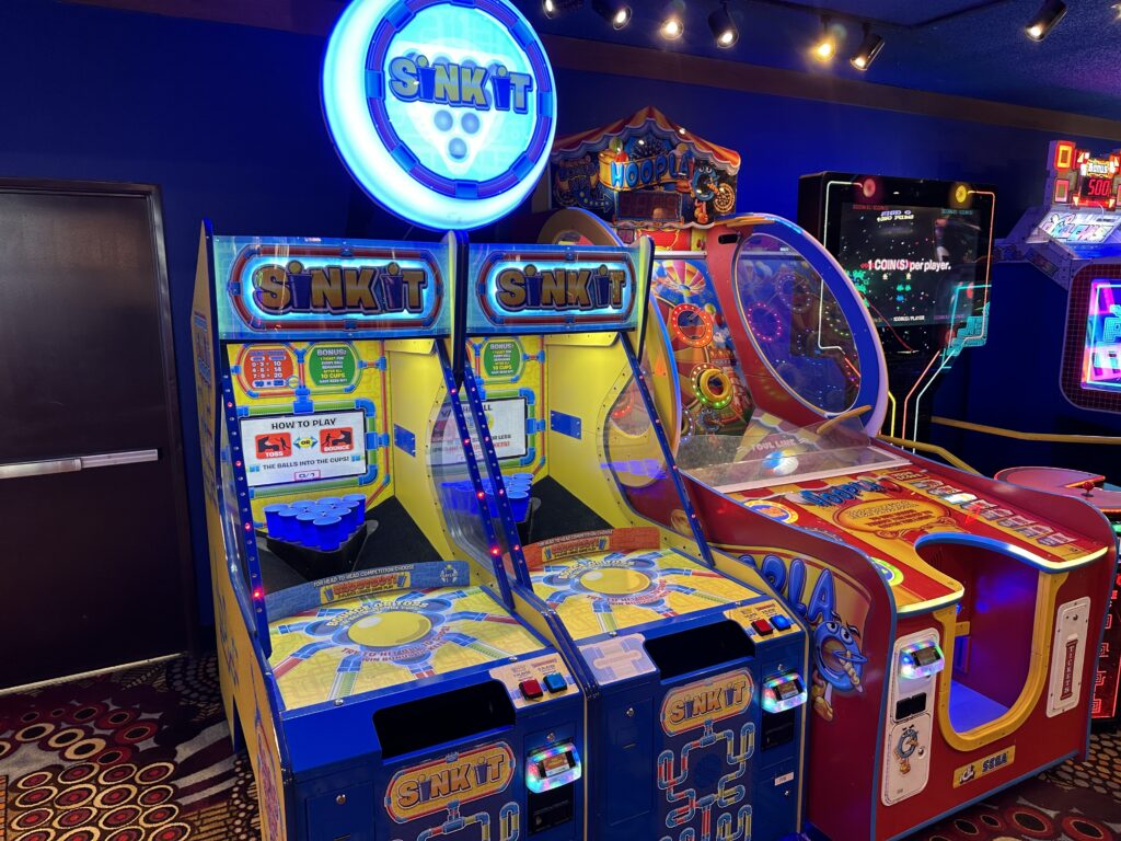Sink it, an arcade game modeled after beer pong. 