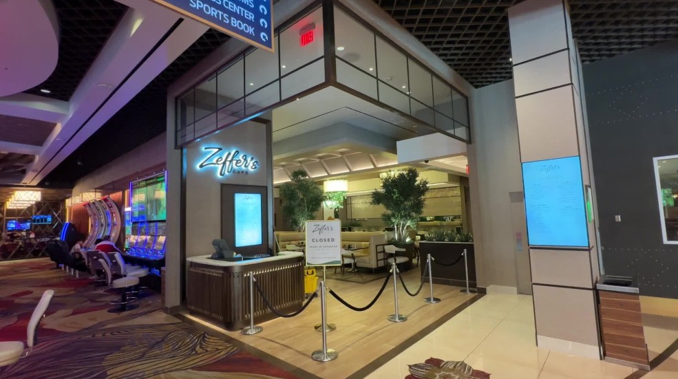 Exterior of Zeffer's Cafe at Sahara. 