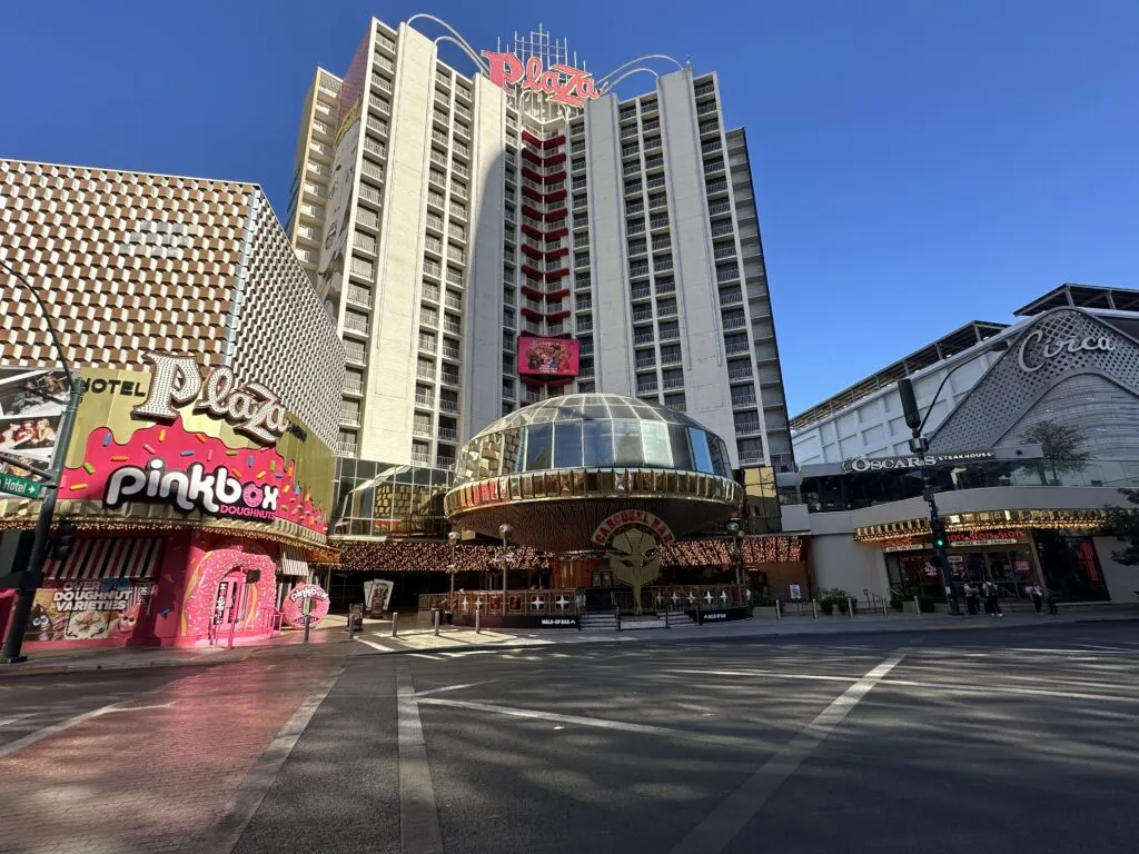 Exterior of Plaza Las Vegas.