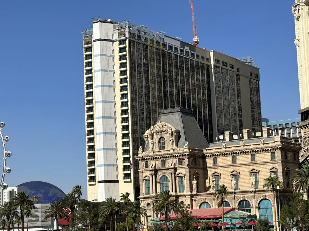 Exterior of the Versailles Tower at Paris, which is under construction still.