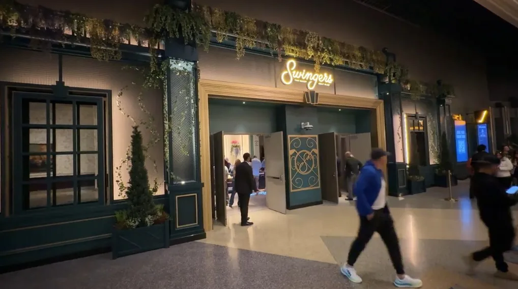 Exterior entrance of Swingers Las Vegas at Mandalay Bay